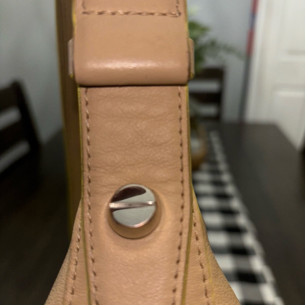 MCM Klara Shoulder leather Bag with Yellow Trim - Picture 4 of 15